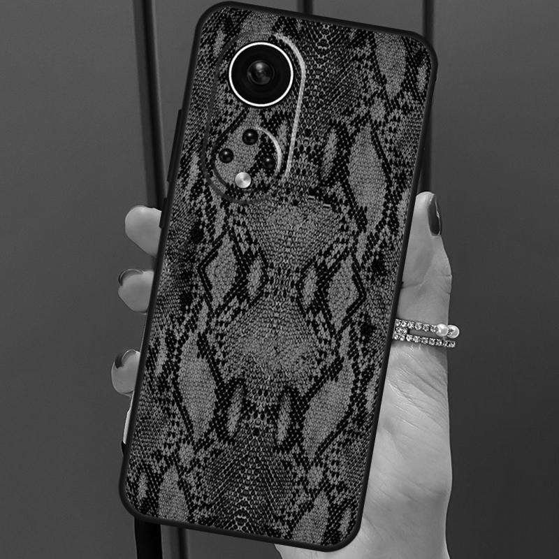 Custodia in Pelle di Serpente Cobra Pitone per Honor X8b X9b 90 70 50 Magic 5 Pro Magic 6 Lite X6 X7 X8 X9 X6a X7a X8a X9a Cover
