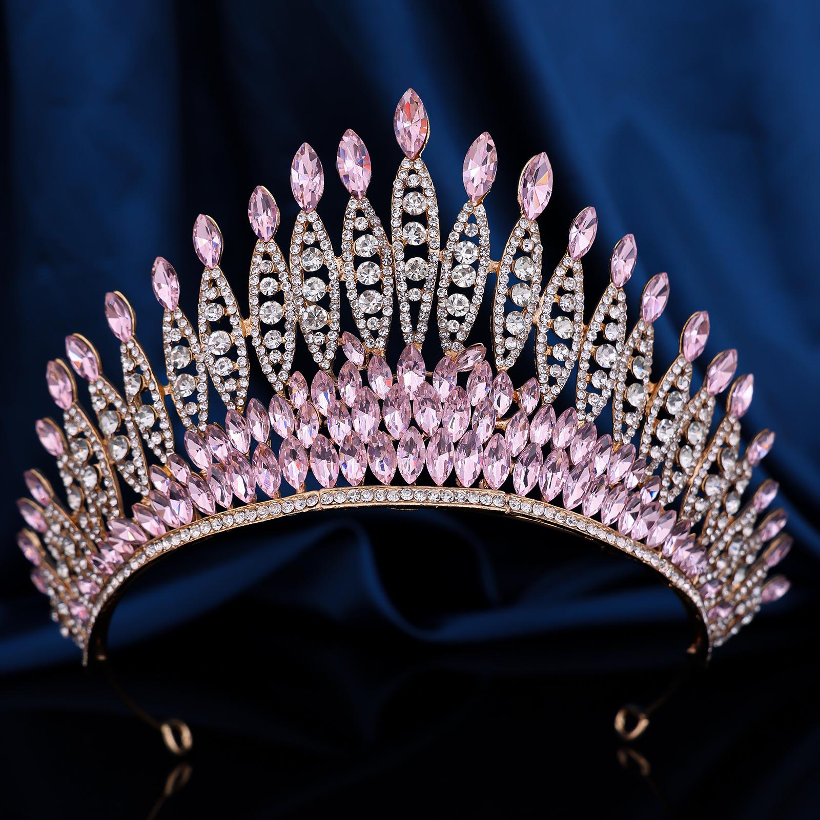 

1 Piece of Super Gorgeous Bridal Alloy Crown Headpiece, Luxurious Baroque Style Wedding Party Accessory Size fits all