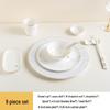 Luxury Chinese Ceramic Dinnerware Set - Gold Rim