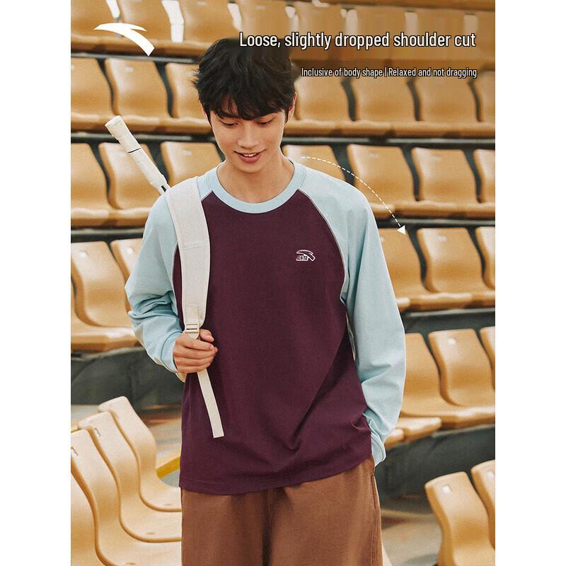

ANTA Men s Color-block Raglan Sleeve Sport T-shirt S