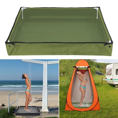 Shower Tent Floor Base Foldable Shower Base Large Water Capacity Pets Shower Basin Base for Camping Shower Beach Pet Bath