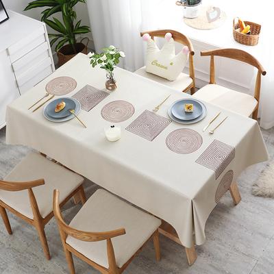 Nordic Thickened PVC Rectangular Oil-proof Anti-hot Table Cloth Table Mat Home Kitchen Supplies