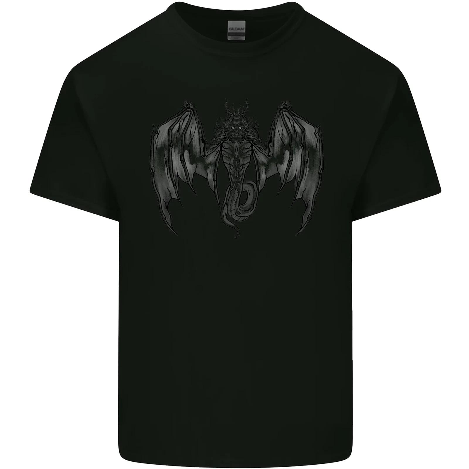Serpent Dragon Gothic Fantasy Heavy Metal Kids T-Shirt Childrens XL