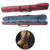 Boono Violin and Bow Case, Fits Viola, Cello, and Two Bows, Portable and Storage, Oxford Fabric (Red)