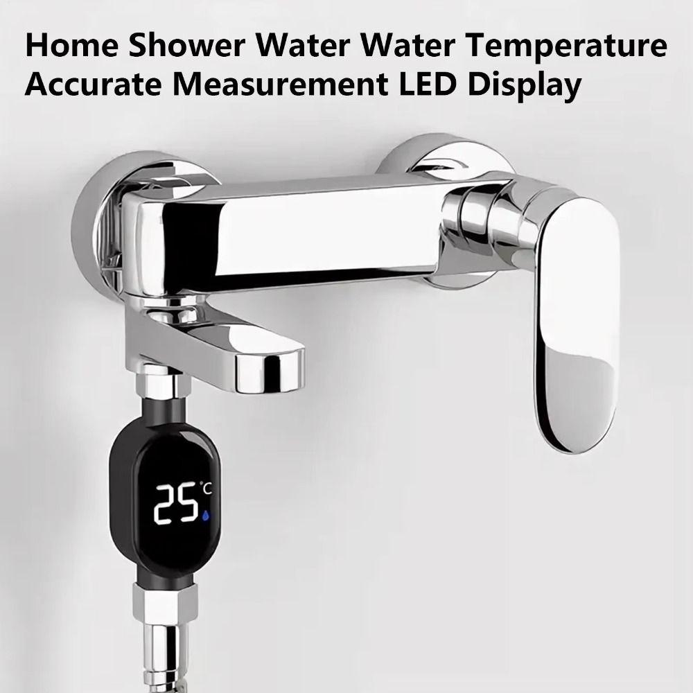 Wasserdichtes Wassertemperaturmessgerät LED Badewassertemperaturmesser Toiletteninstallation