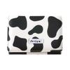 Women Cute Wallet Cow Print Pu Leather Business Card Holder Female Girl'S Coin Pouch Women Tri-Fold Cartoon Carteras Para Mujer