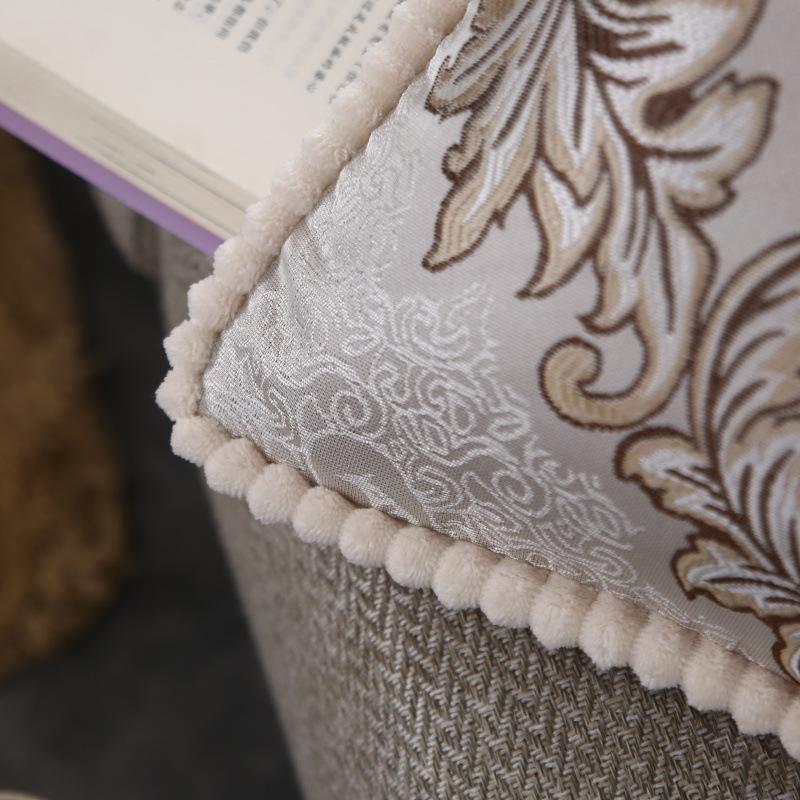 Jacquard High-precision Pillowcase Without Core, Light Luxury Pillow Bed, Bedside Cushion Embroidery Process