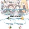 Superbe bracelet Demon Slayer Pierre du Temps Bleu Lac Design de Personnage d'Anime