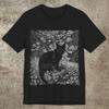 Black Cat Witch Graphic Print Unisex Tee, Occult Witchy Top