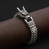 Vintage Dragon Head Bracelet For Men Stainless Steel Viking Chain Bangle Fashion Jewelry Amulet