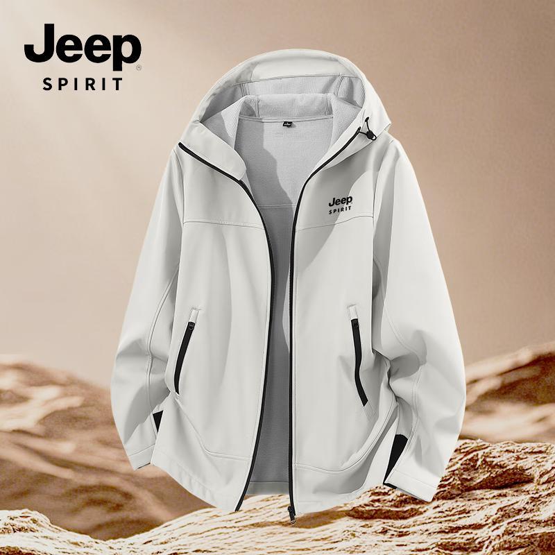 JEEP SPIRIT Men's Warm Soft Shell Outdoor Jacket