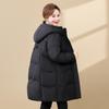 Xuezhongfei 2025 Women's Mid-Length Loose Down Jacket