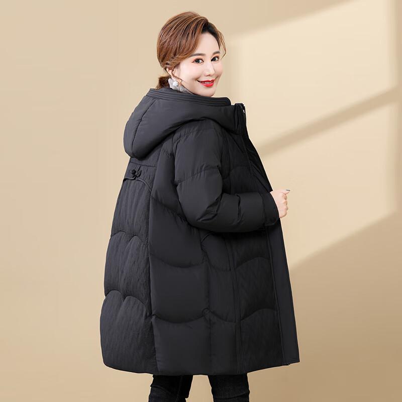 Xuezhongfei 2025 Women's Mid-Length Loose Down Jacket