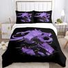 Ensemble de literie Genshin Impact pour chambre à coucher Couvre-lit doux moderne Housse de couette confortable pour enfants Housse de couette et taie d'oreiller