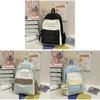 Youth Campus Backpack Nylon Girls School Bag With Padded Straps For Travel And Study