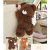 Cartoon Car Tissue Box Universal Napkin Organizer Dispenser Plush Bear Tissue Holder  Road Trip