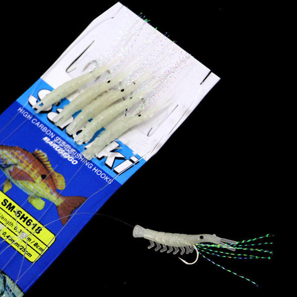 Buy Maxnina Bionic Hooks Luminous Fish Bait Hooks Rubber Band at affordable prices — free