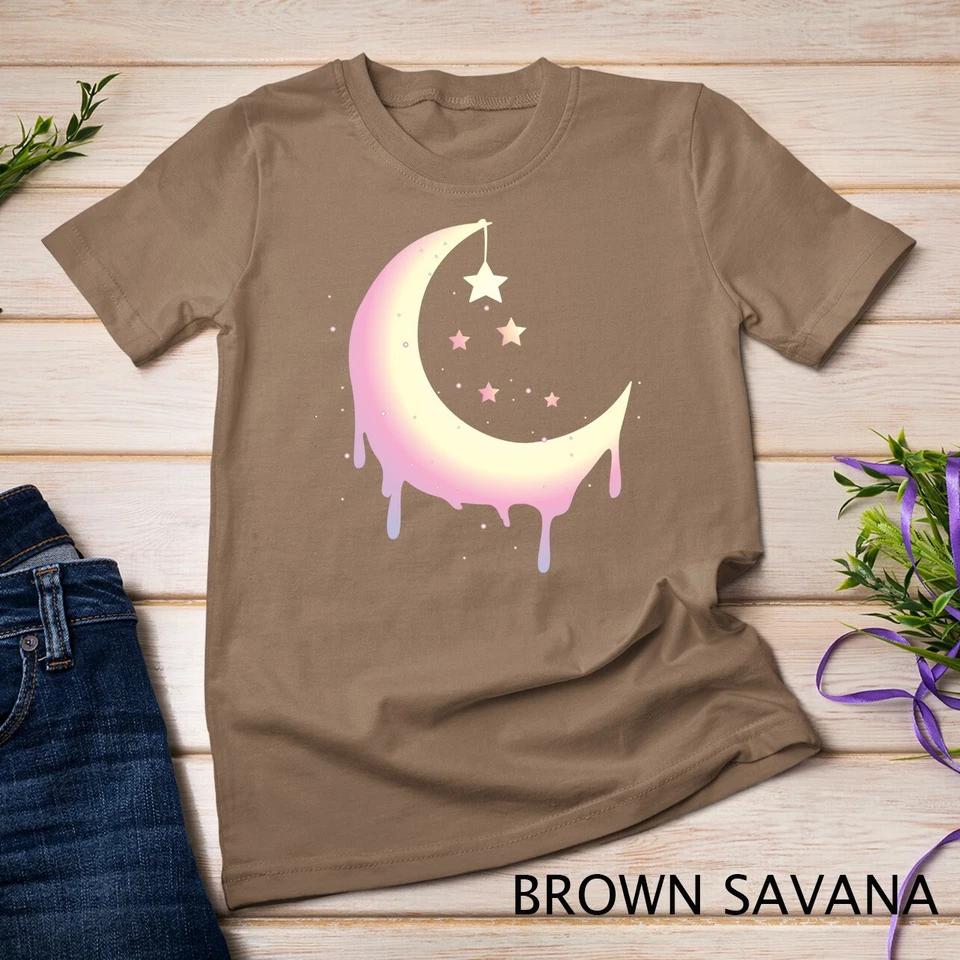 Pastel Moon Goth Vaporwave Unisex T-shirt 2 M