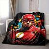 1pc Flash superhero Blanket Lightweight Flannel Throw For Sofa, Bed, Travel, Livingroom, Office, Couch, Chair, And Bed