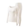 New Wool Silk Thermal Underwear: Women's Slim Fit Round Neck Top & Bottom, Men's Autumn Suit