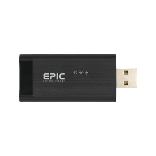 EPIC OW-E2 WiFi Bridge for Flassa and ES-F9000Kr, Remote Control, Unlock, History, and App, Black