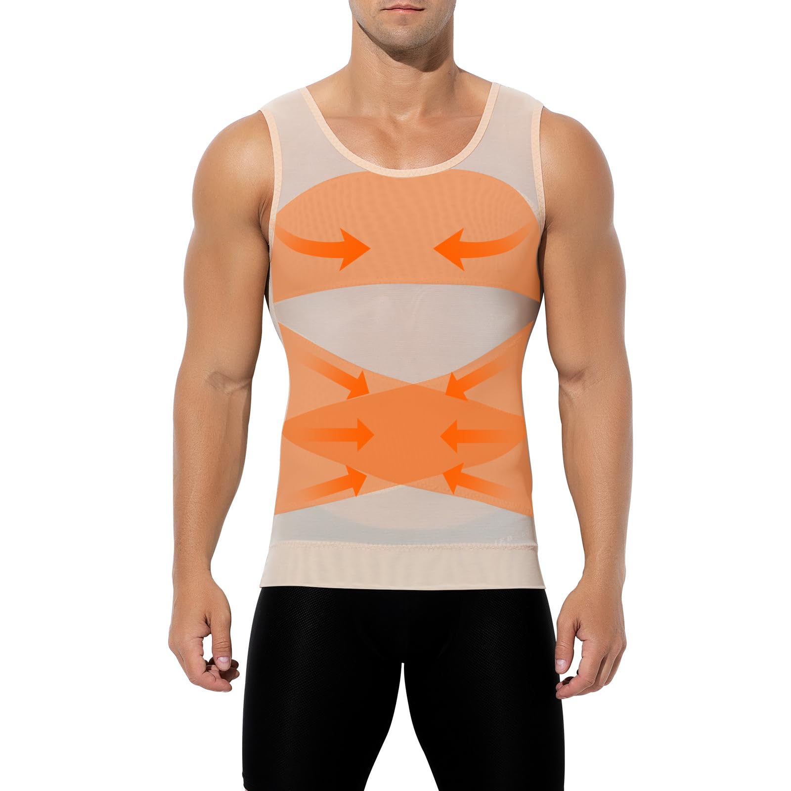 

Компрессионные топы для компрессии Компрессионный дышащий сосок Майка 1 M [Casey Kevin] Мужчины, Нижнее белье, Без рукавов, Футболка, Сетка, Маскировка, Формирующее белье,