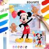 Christmas Mickey Digital Oil Painting Art Kit Handmade Diy Home Decorations