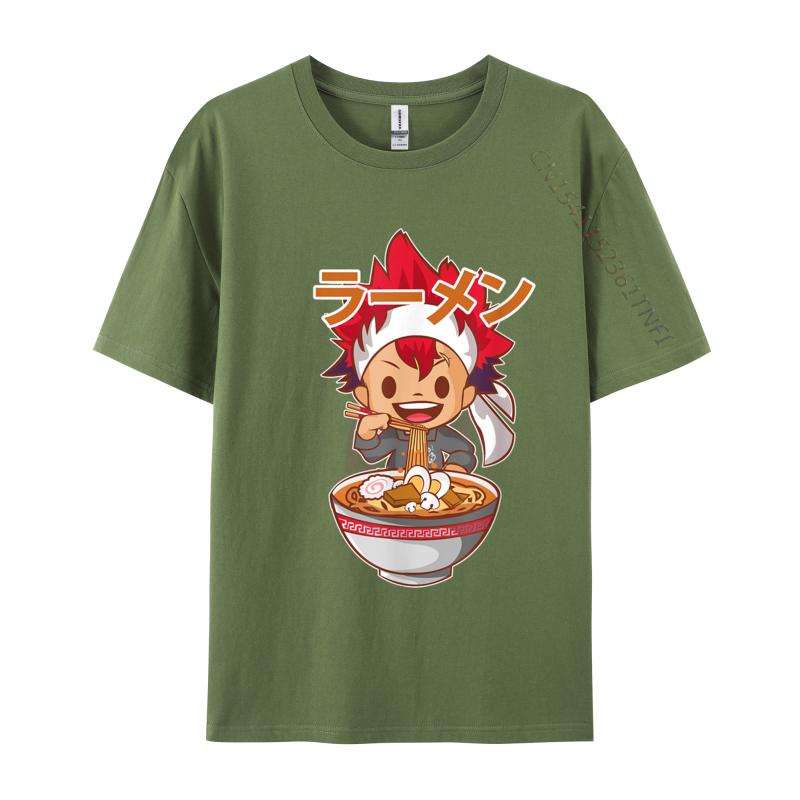 Ramen Food Wars Tops Tees Tops T Shirt Ramen Food Wars Lovers Day Cotton Fabric Mens T-shirts 3D Printed Company