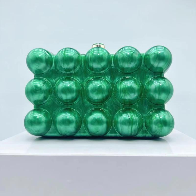 Wavy Pearl Clutch Purse Luxury For Women Evening Bag Wedding Party Acrylic Shoulder Crossbody Promotion Fashion Shell Hand Bags