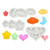 Number Lollipop Silicone Sugarcraft Mold Heart Star Cloud Fondant Chocolate Molds Resin Tools Mousses Cupcake Decorating Tools