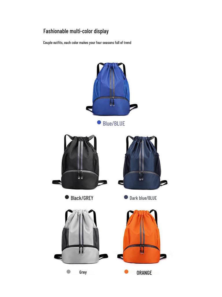 Waterproof Drawstring Bag for Wet/Dry Separation - Perfect for Swimming, Swimsuit Storage, and Basketball Gear for Men and Women