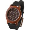 Nafuka NFK-76100 Wooden Case Analog Quartz Watch Leather Strap Lightweight Unisex Pair Watch