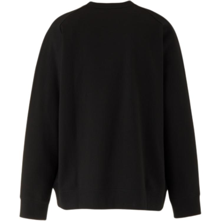 Onitsuka Tiger FW24 Sweater Top Series Brand Logo Outdoor Casual Sports Crew Neck Pullover Long Sleeve Sweatshirt Men sweatshirt Black 2183B406-001