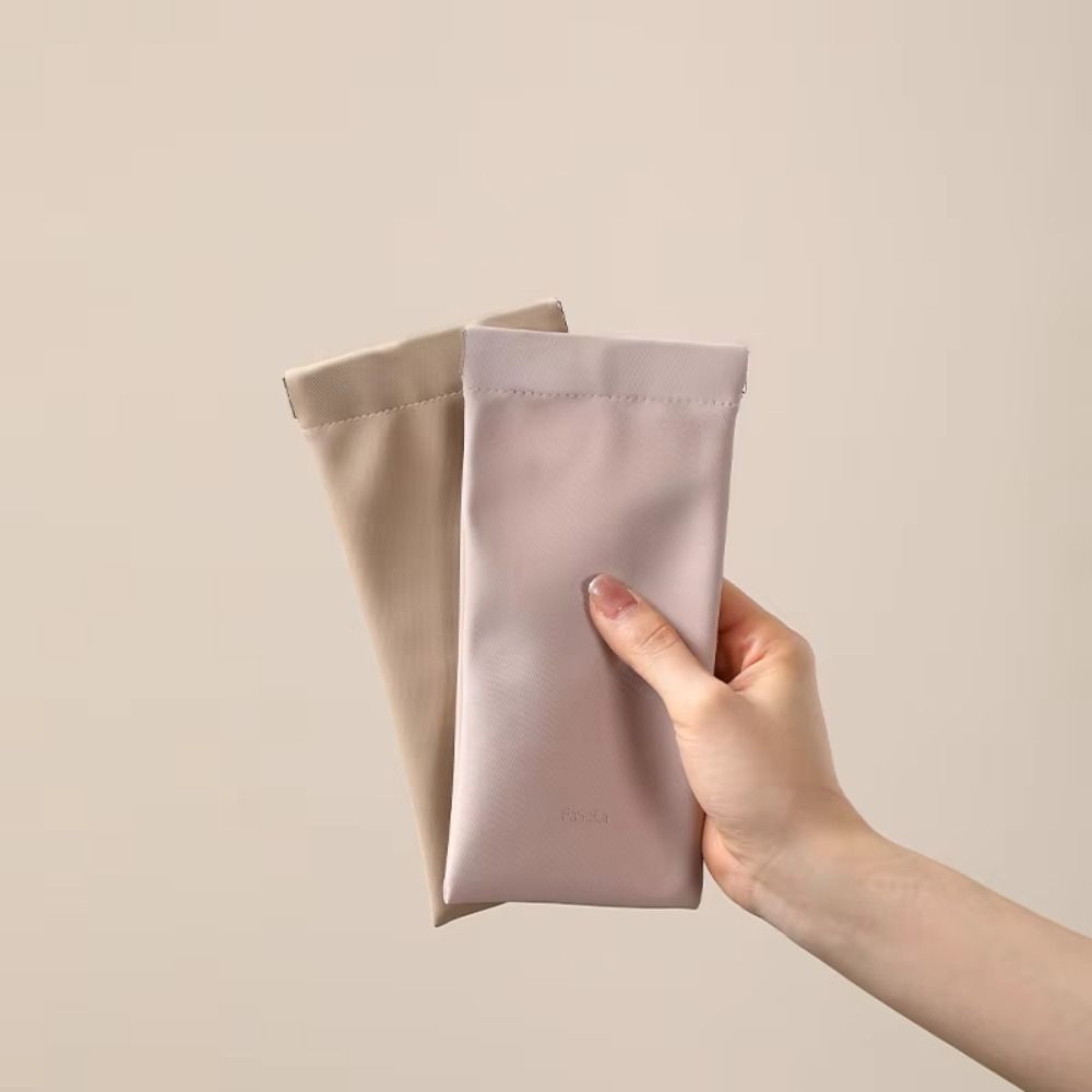 Automatic Closed Sunglasses Organizer Pouch PU Leather Eyeglasses Bag Eyewear Accessories