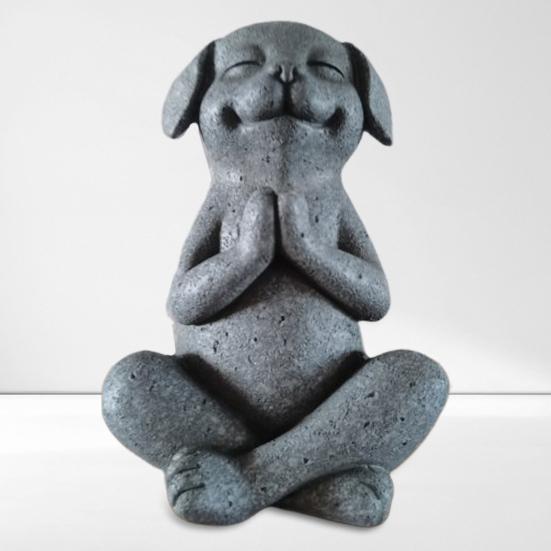 Frog Ornament Resin Material Wealth Luck Symbol Bionic Design Figure Frog Dog Meditation Ornament Indoor Outdoor Decor
