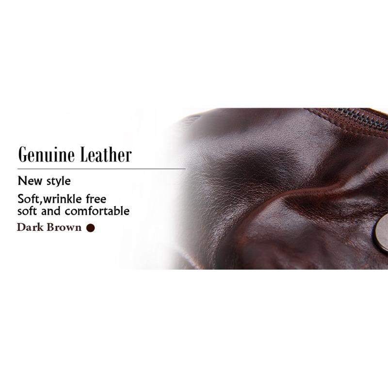 Genuine Leather Key Case Casual Multi-Hook Compact