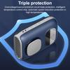Portable Waist Fan with LED Display 5-Speed Strong Airflow Low Noise Rechargeable Lightweight Belt Clip Fan Air Cooler
