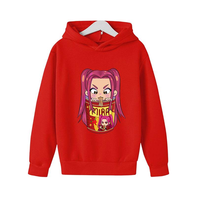 KPop Lovci démonů Mira Grafické Mikiny Mikiny Dětské Nový Design Módní Kreslené Oblečení Nová K-Pop Dívčí Mikina