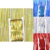 Vibrant 4m Laser Foil Curtain In Red Blue Silver Gold For Stunning Party Decorations