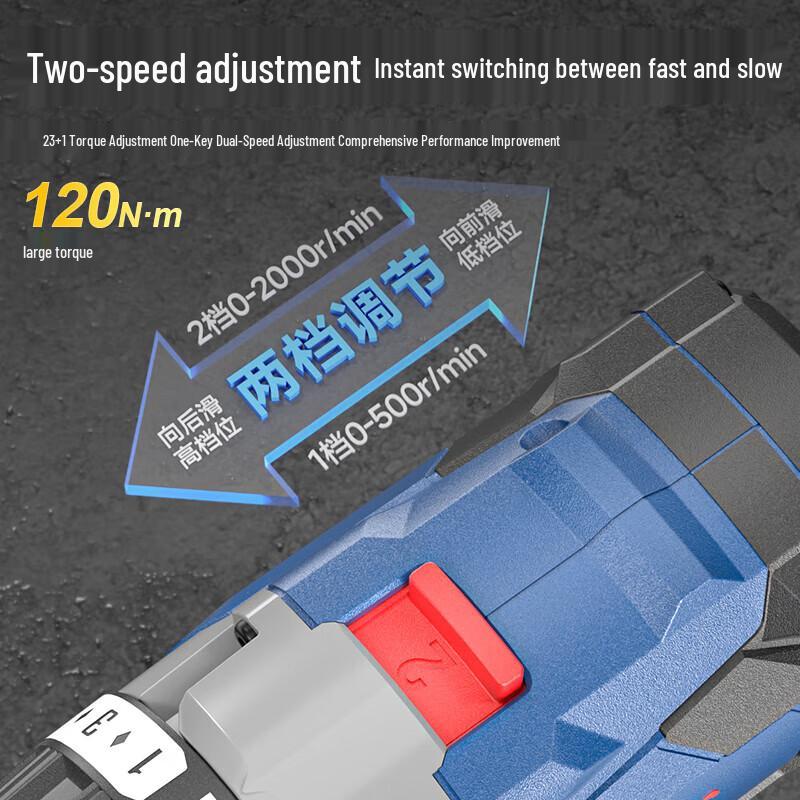 Dongcheng 20V Bezprzewodowa Bezszczotkowa Wiertarko-wkrętarka Elektryczna Wtyczka CN (adapter w zestawie)