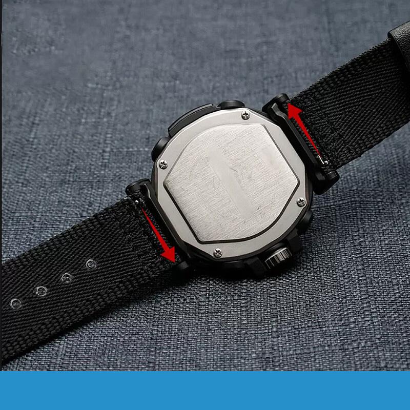 Para la serie Casio PRW-60Y/50Y/70Y/30 Correa Reloj de Montañismo PROTREK PRW-60Y PRW-50Y PRW-70Y Correa de reloj de lona de nylon 23 mm