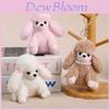 Plyschmops Nyckelring Med PP-bomullsfyllning För Flickors Väskdekoration Och Present