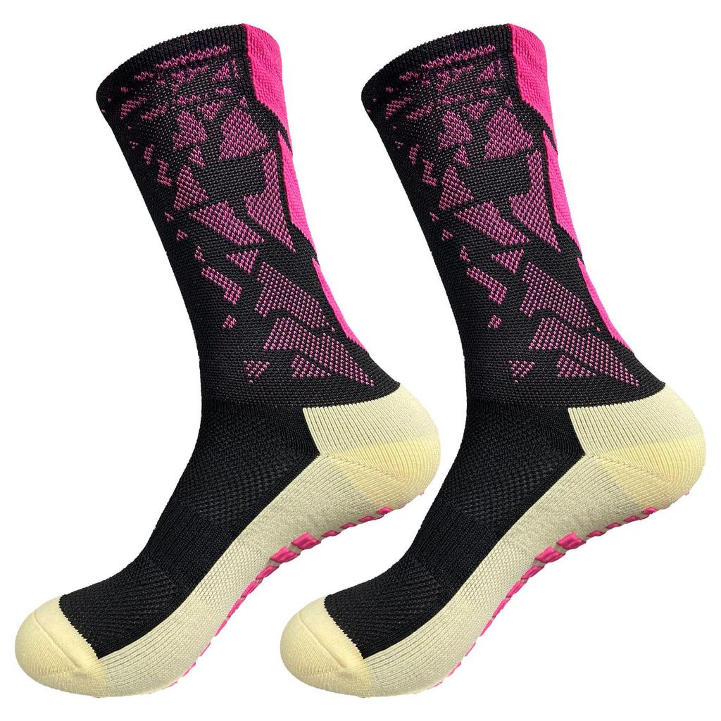 Silicone Non-slip Grip Socks for Men: Football, Basketball, Cycling - Thickened, Towel Bottom Sports Socks