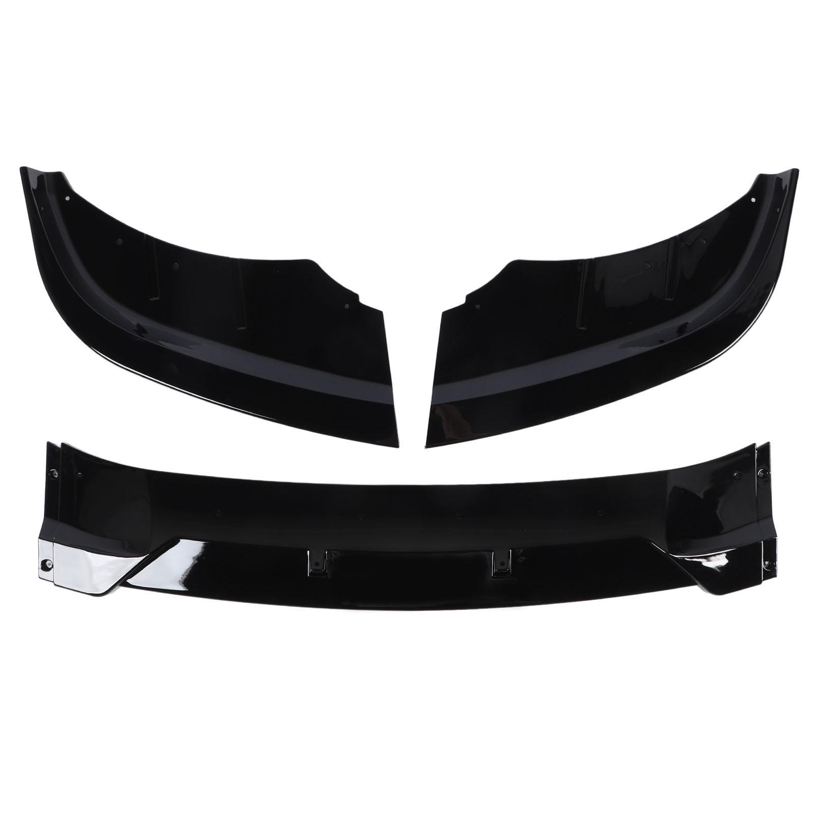 

3Pcs Front Bumper Lip Spoiler Sporty Front Lip Spoiler Splitter Protector for 5 Series F10 F11 LCI Standard 2015 to 2017