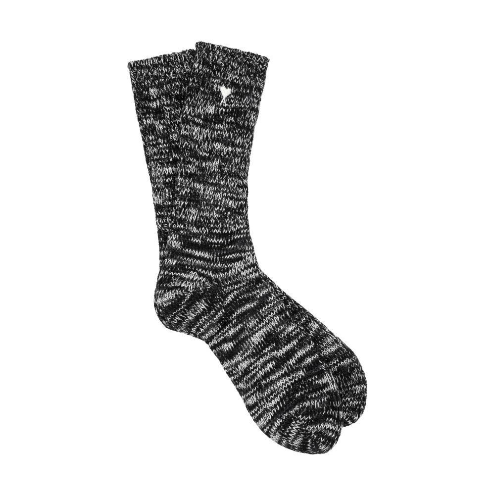 Ami Ak0007 Heart Logo Socks USC613 AK0007 001 (39-42)