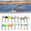30 Stück Long Shot Löffelköder Spinnerköder Haken Forellenköder Harte Metallköder Pailletten Crankbait Künstliche Harte Köder
