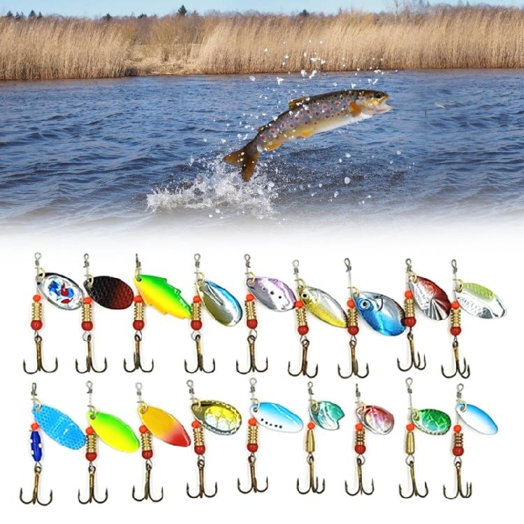 30 Stück Long Shot Löffelköder Spinnerköder Haken Forellenköder Harte Metallköder Pailletten Crankbait Künstliche Harte Köder