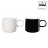 Muga Mug White, Black 2P Set