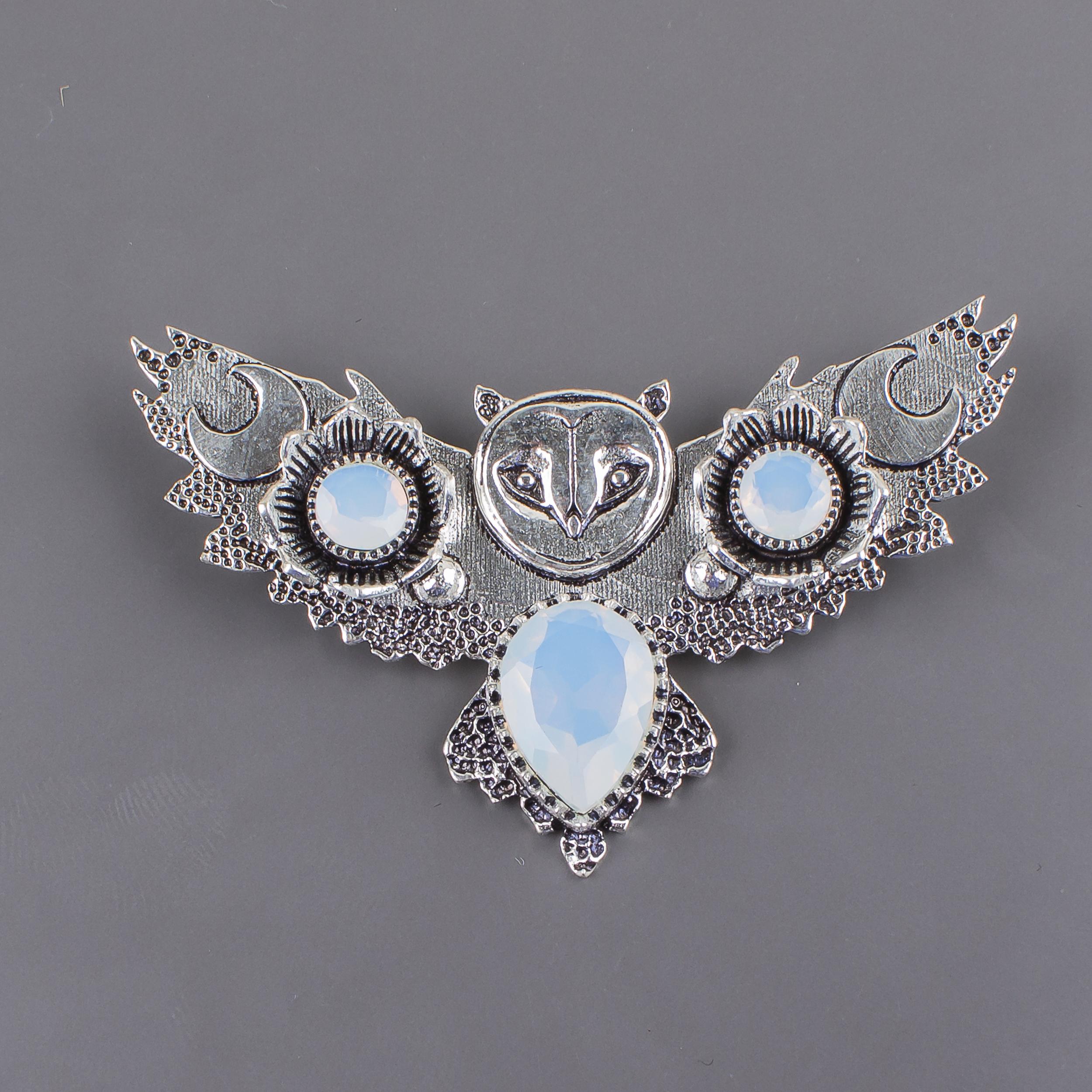 

Серебряный кулон с молочным опалом, уникальное ожерелье из стерлингового серебра 925 пробы, кулон с белым опалом, женские украшения ручной работы JCP-8-14