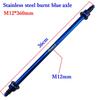 Multicolor M10/12 X220-360mm Motorcycle Front Wheel Shock Axle Medium Axle For Honda Yamaha RSZ JOG FORCE M3 Niu Scooter Parts